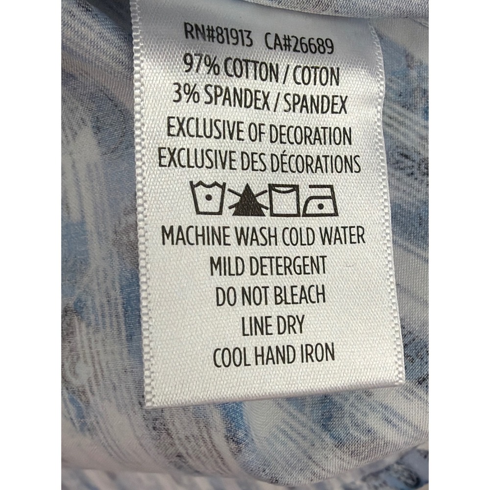 Robert Graham Eldert Classic Fit Abstract Stripe Stretch Shirt Blue Multi S NEW - Picture 13 of 13